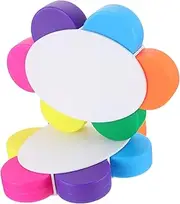 ARTIBETTER 2PCS Petal Shape Fluorescent Highlighters Multi Purpose Marker Pens for Creative Projects Note Taking and Art Bright Colors for Adults