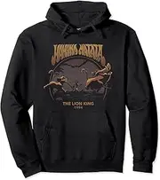 [Disney] Lion King Retro Hakuna Matata Circle Portrait Pullover Hoodie