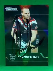 Signed Simon Mannering New Zealand Warriors Autograph on 2013 Traders NRL Card