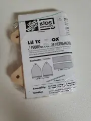 Home Depot Kids Workshop LIL TOOLBOX Wood Kit Pre-Cut New Ages 5+