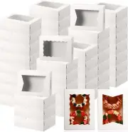 100 Pcs Elegant 8-Inch Cookie Boxes with Windows for Treats - Perfect for Events