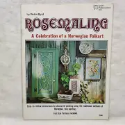 Rare 1976 ROSEMALING Decorative Norwegian Rose Painting Patterns By Betty Byrd
