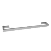 Montangna Stainless Steel Single Towel Rail - Polished - 600mm/750mm/900mm