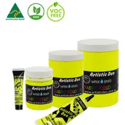 Glow In The Dark Fabric Paint Non-Toxic Formula for Easy Application - Yellow