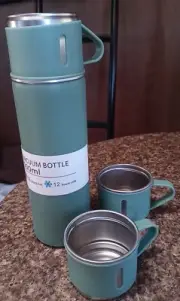 Thermos Coffee Travel Mug Stainless Steel Vacuum Flask Double Layer Gift Green