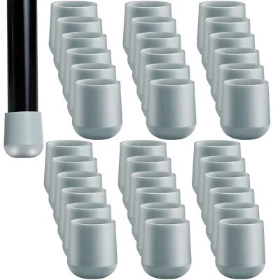 36 Pieces 7/8 Inch Folding Chair Leg Caps Heavy-Duty Plastic Chair End Caps N...