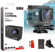 SJ4000 Pro-Grade 4K Action Camera, 40MP 3-Axis EIS Stabilization Motorcycle S...