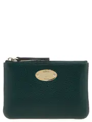 [Mulberry] Mulberry-Mulberry Plaque Small Wallet Portafogli Verde-Donna OS