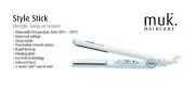 Muk White Style Stick Hair Straightening Iron 80°C to 210°C