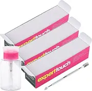 960 pcs Lint Free Nail Wipes Cotton Pads Remover to Soak Off Acrylic Gel Nail Polish with Pumb Bottle Dispenser and 1 Cuticle Pusher