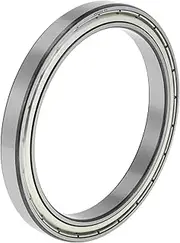 X AUTOHAUX 6820ZZ Deep Groove Ball Bearings P5 100x125x13mm Lubricated Bearings Double Metal Seal Silver Tone Scooter Skateboard Wheel
