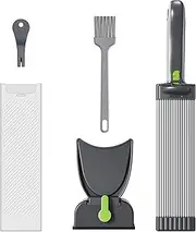 Thin Meat Slicer - ABS Meat Slicer for Fresh Raw Meat - Meat Cleavers Kitchen Cutter Set | Adjustable Stainless Steel Cleaver | Manual Fresh Meat Cutter Food Slicer for Meat Slicing & Shredding