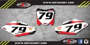 Custom number Plate Graphics for Honda CRF 250 2014 - 2016 Storm style stickers