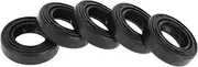 X AUTOHAUX Universal Oil Seal TC Double Lip W Steel Spring Seal Ring Rotary Shaft Seal 15x26x7mm High Pressure NBR Rubber Black 5 Pcs