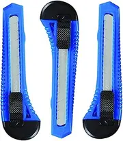 Set of 3 functional cutting plotters - blade width 18 mm - blade closure - cardboard cutter, paper - daily use