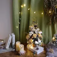 在飛比找momo購物網優惠-【KIRA與花花藝】PE法式質感聖誕樹/中-奶茶灰/桌上聖誕
