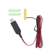USB 5V 2A to 4.5V LR03 AAA Battery Eliminators Battery Power Cord