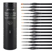 Golden Maple Miniature Paint Brushes, 15PC Model Brushes Micro Detail Paint B...