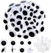 30Pcs Wiggle Googly Eyes Plastic Safety Eyes 15Mm 18Mm 20Mm 23Mm round Craft Eye