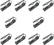 Mellisso 10X Battery Charger USB 1 Slot Universal Quick Charging Rechargeable Lithium Battery Charger for 18650 26650 14500 16340