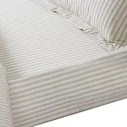 Hebden Fitted Sheet (UK Size: Single) (Natural)