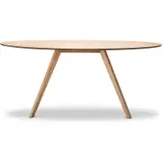 Scandinavian Oval Wooden Dining Table in Oak 1800mm