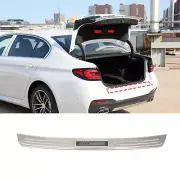 Silver Steel Rear Bumper Protector Guard Trim For BMW 5 Series 2018-2022 (for: BMW)
