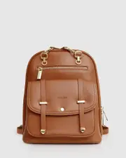 [Belle & Bloom] 5th Ave Leather Backpack - Camel