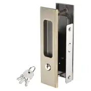 Sliding Door Lock Invisible Recessed Handle Applications Bronze