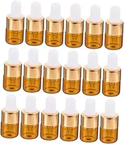 SAFIGLE 25pcs Glass Dropper Bottles Compact Essential Oil Dispenser for Travel Versatile for Perfume DIY Blends and Daily Use Convenient Mini for Easy Packing Random Color