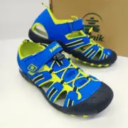 Kamik Crab Sandals Cap Toe Boys Toddler Size 7 Blue Lemon Green Water Friendly