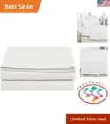 Indulge in Luxurious 1500 Thread Count King Flat Sheet - Soft as Silk Microfiber