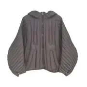 ANYCHIC Puffer Jacket Black Womens Oversize Ultra Light Down Warm Winter Hooded Coat