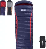 QEZER Down Sleeping Bag, for Adult and Kids Ultralight EnvelopeSleeping Bag,8...