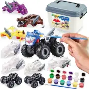 JOYIN Kids Craft Kit Build And Paint Your Own Monster Car Art And Craft Kit DIY