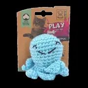 M Pets Octupus Plush Cat Toy Blue