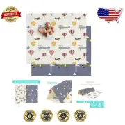 Take Flight Baby Play Mat - Extra-Thick Folding Foam for Infants 70" x 59"