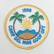 PATCH GSA Girl Scouts Camp Del Mar Goof Off 1999 Beach Palms Sun