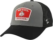 ZHATS Standard NCAA Officially Licensed Snapback Hat Big Rig Patch Black Gray Switchback