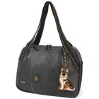 New Chala Bowling Zip Tote Large Bag GERMAN SHEPHERD Dog Coin Purse gift BLACK