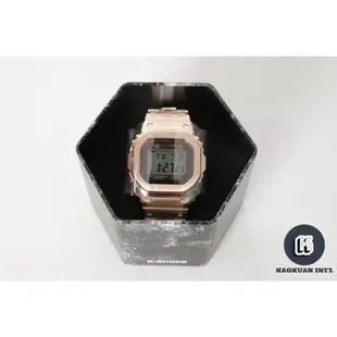 G-Shock Casio 公司貨正品 GMW-B5000 全金屬 不鏽鋼 太陽能 電波錶 銀 黑 玫瑰金【高冠國際】