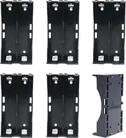 18650 Battery Holder,6pcs 2 Slots X 3.7V 18650 Battery Storage Box Plastic DIY Battery Storage Box with Pin for DIY Parallel or Series Circuit PCB Projects