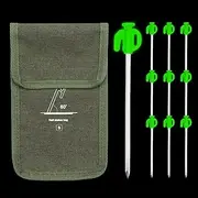 Tent Stakes | Windproof Camping Stakes - Adjustable Reinforced Multi-Purpose Camping Pegs for Outdoor Beach Yard Lawn Picnic Hiking