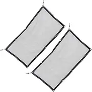 Sosoport Universal Car Pet Barrier Mesh 2pcs 115x60cm Rear Isolation Barrier Child Safety Net