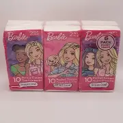 Barbie Doll Kids Travel Pocket Tissues 2 Ply 6 Pack Smart Care