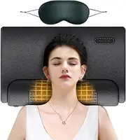 [Moluci] Cervical Spine Massage Neck Pillow with Vibration hot Compress Function to Improve Sleep, Special Soft Rebound Memory Foam Comfortable Pillows for Side, Back, Stomach Sleeping with Eye mask