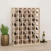 Solid Pine Wine Rack - 70x33x94 cm Wooden Storage Rack, Wine Bottle Holder, Kitchen Bar Cabinet, Wall Shelf Organizer, Liquor Display Stand