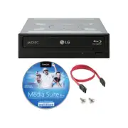 LG WH16NS46 16X Internal Blu-ray Writer Drive + CyberLink Burning Software