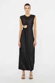 PAISLEY OVERLAY ENCASED TANK DRESS