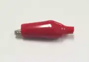 Sato Parts # C-4-S-R, 27mm Alligator Clip with Red Boot 3A @ 30V